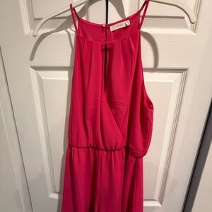 Vibrant Pink Sleeveless Romper